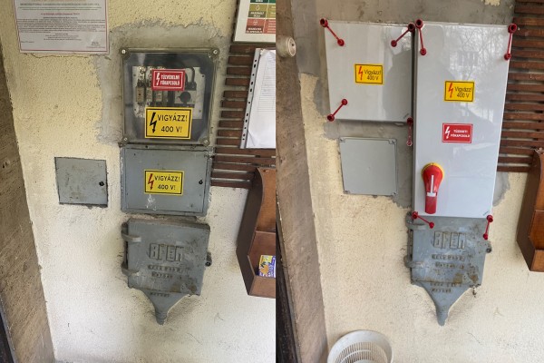 Apartment building main wiring renovation